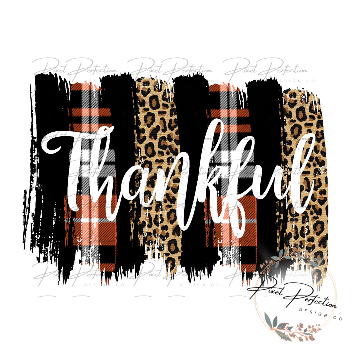 Thankful paint strokes