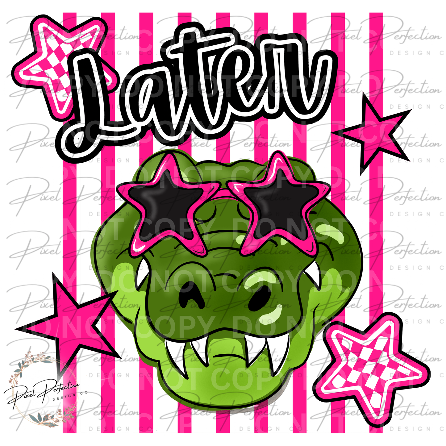 Later gator pink