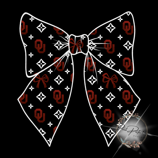 OU boujee bow PNG from VIP