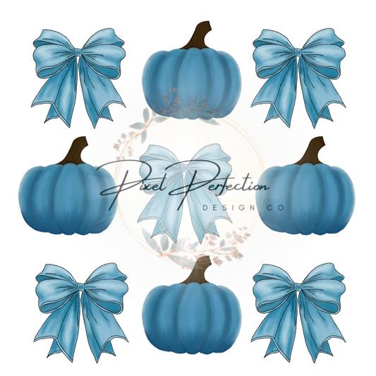 Pretty in blue fall PNG