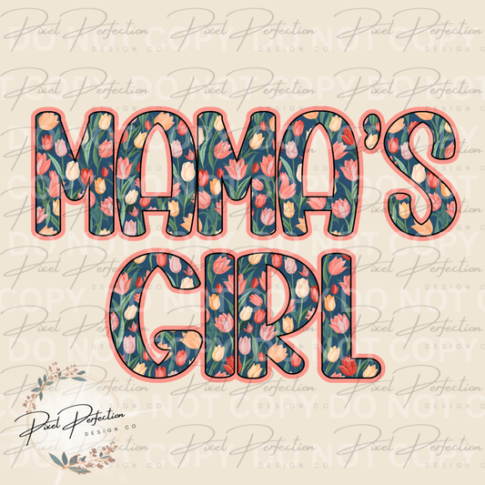 Spring floral tulips mama’s girl png