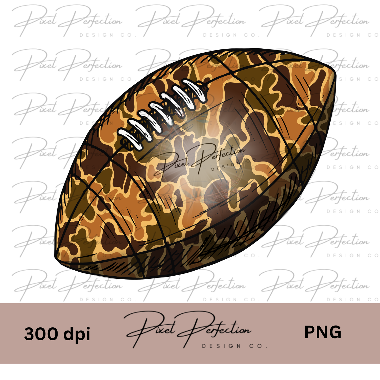 Brown Camo football png