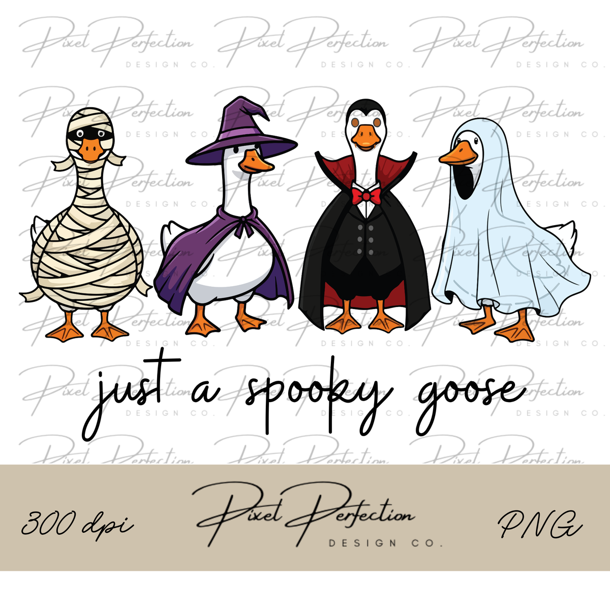 Just a spooky goose png