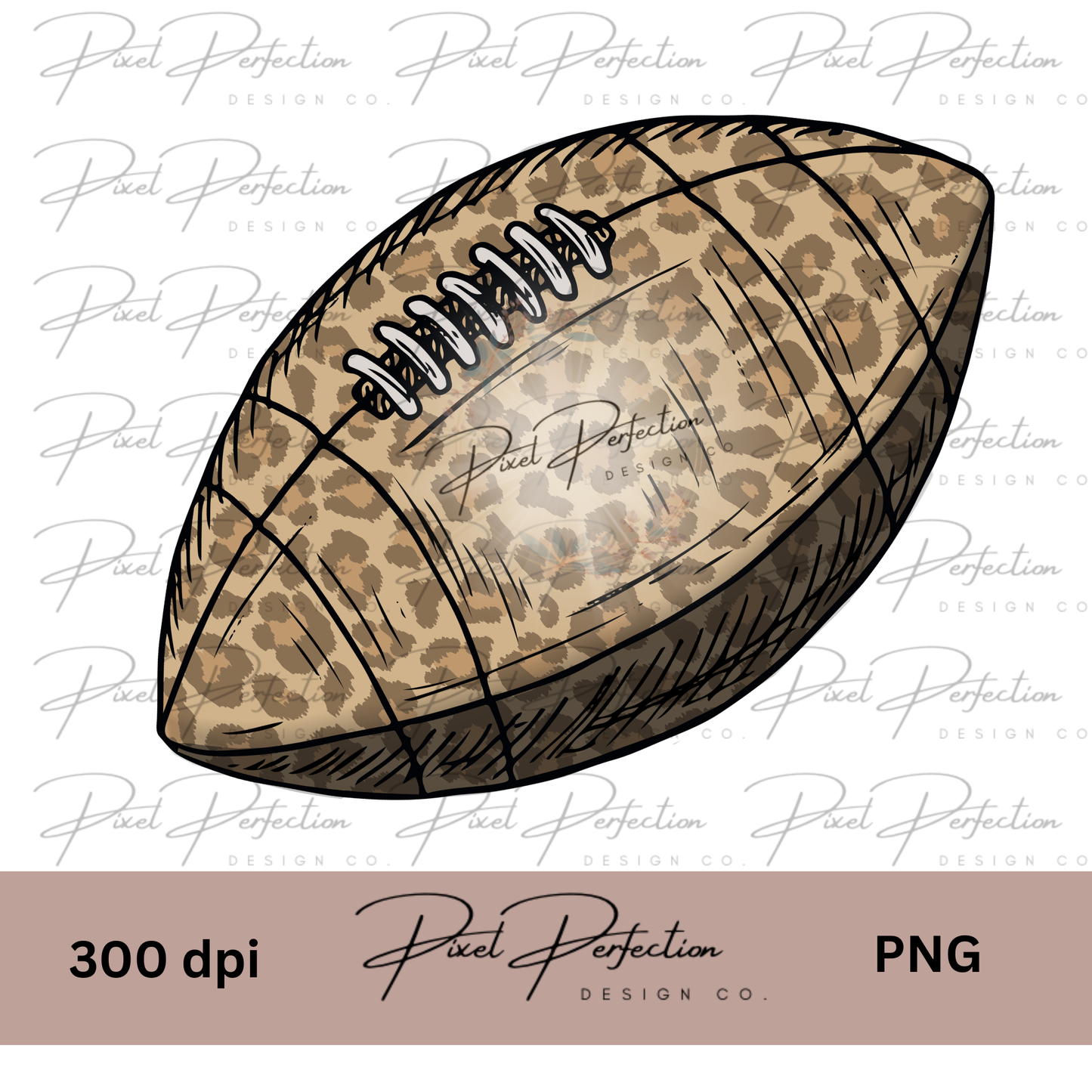 Washed out Leopard football png