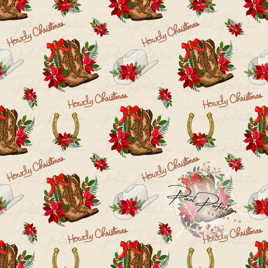 Western Christmas seamless