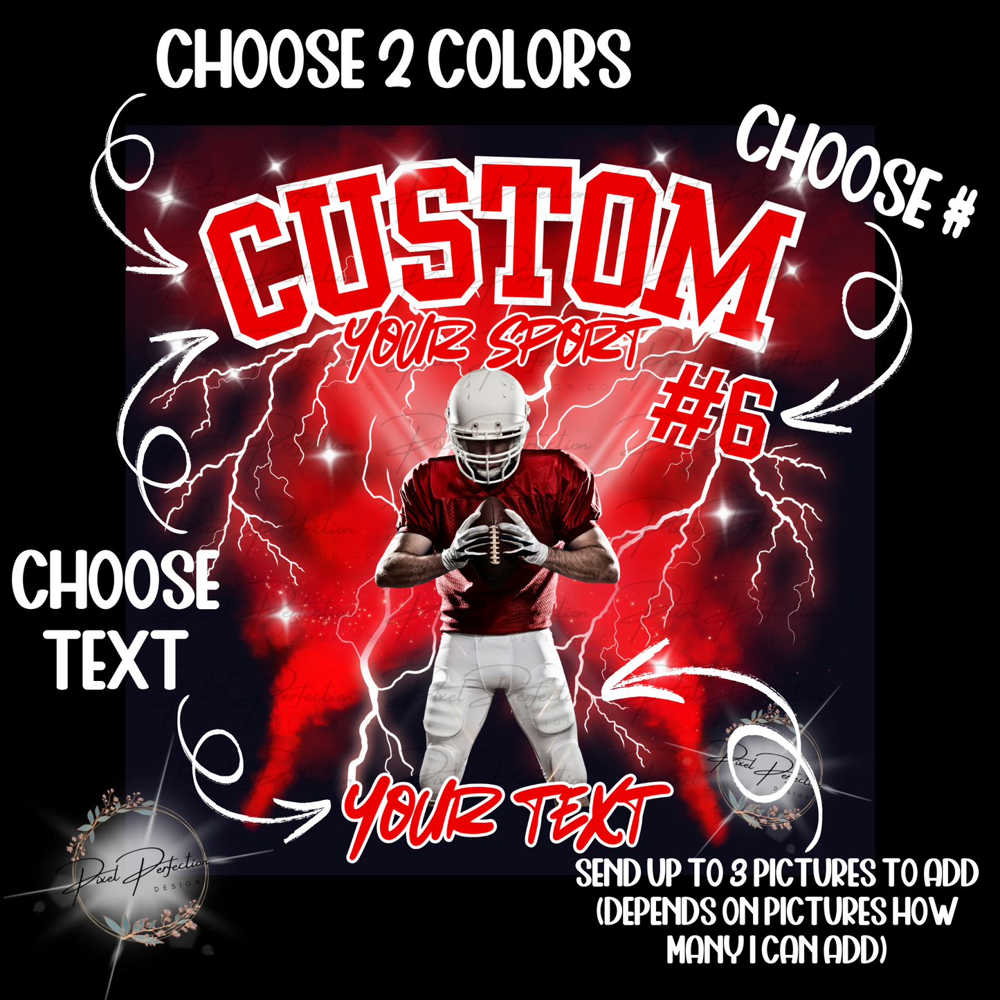 Custom sports design bundle CANVA template