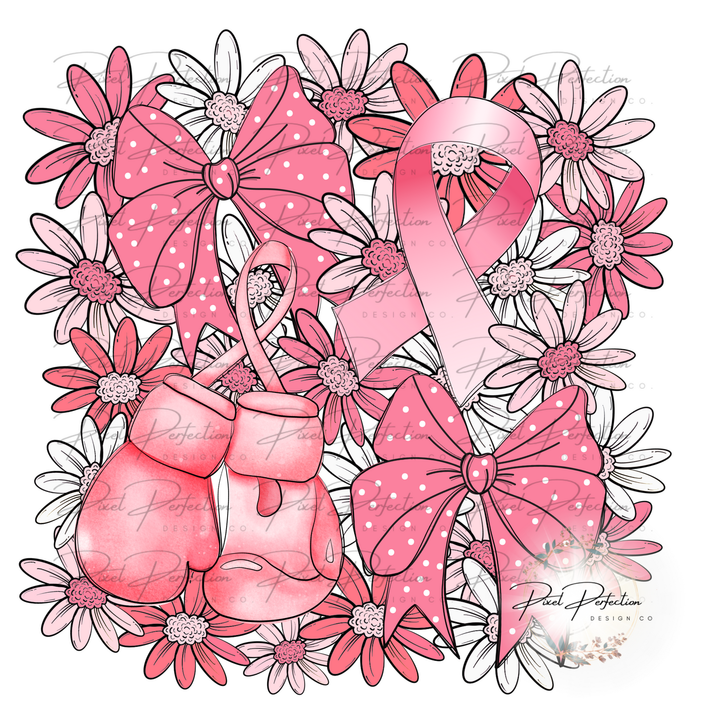 Fight like a girl breast cancer awareness PNG