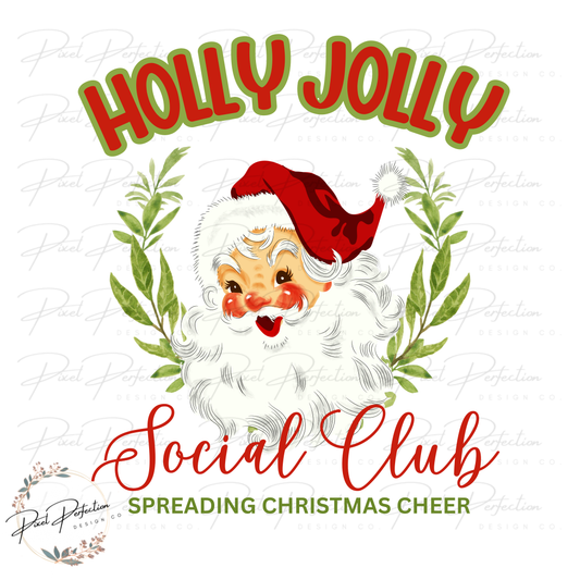 Holly jolly social club png