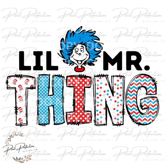 Dr Seuss read across America lil Mr thing png