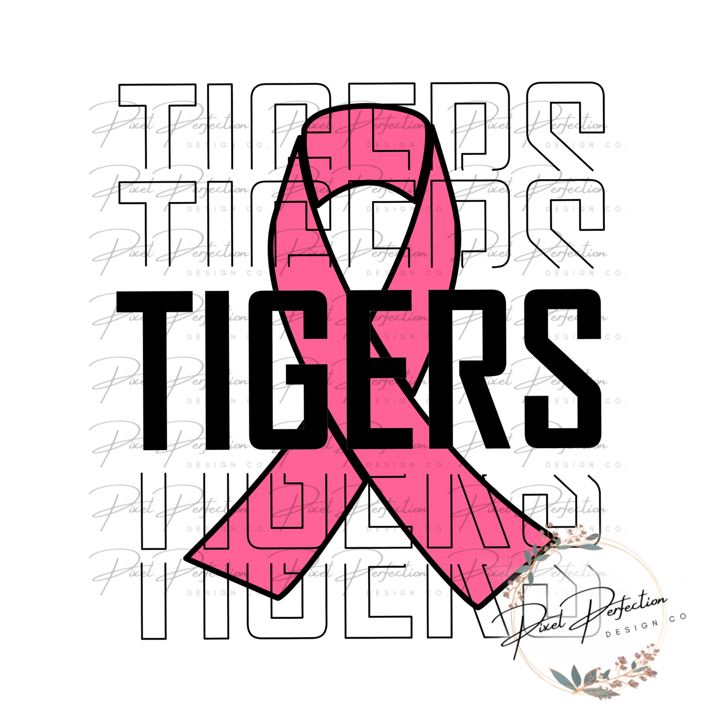 Tigers pink ribbon