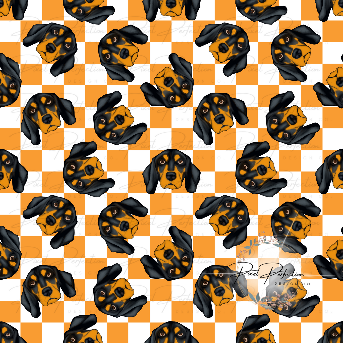 Tennessee Football hand drawn seamless