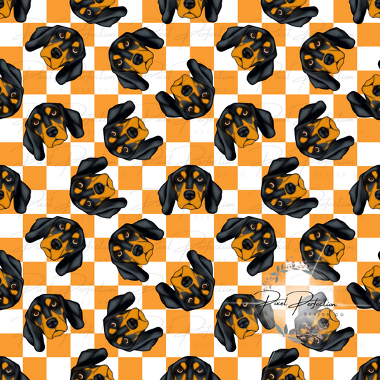 Tennessee Football hand drawn seamless