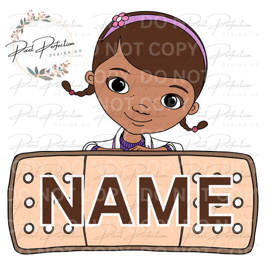 Doc Mcstuffins name plate png