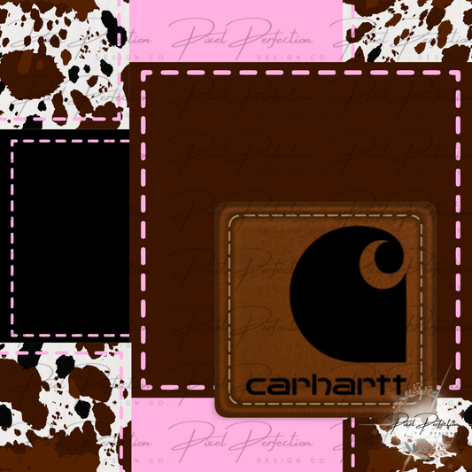 Cowprint patchwork girl seamless