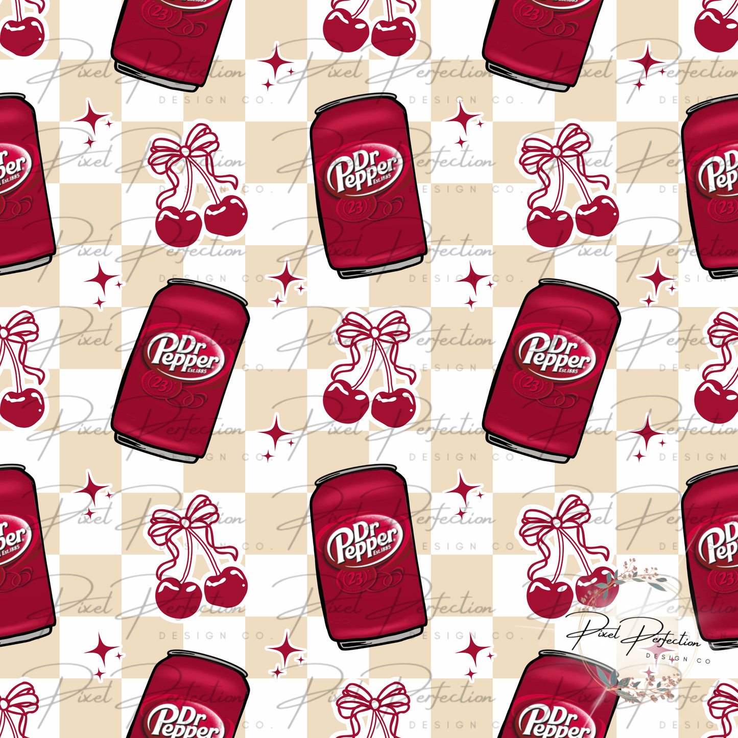 Dr Pepper cherry seamless