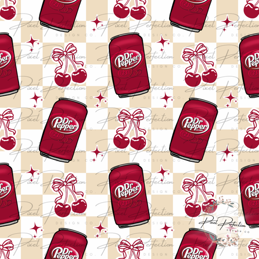 Dr Pepper cherry seamless