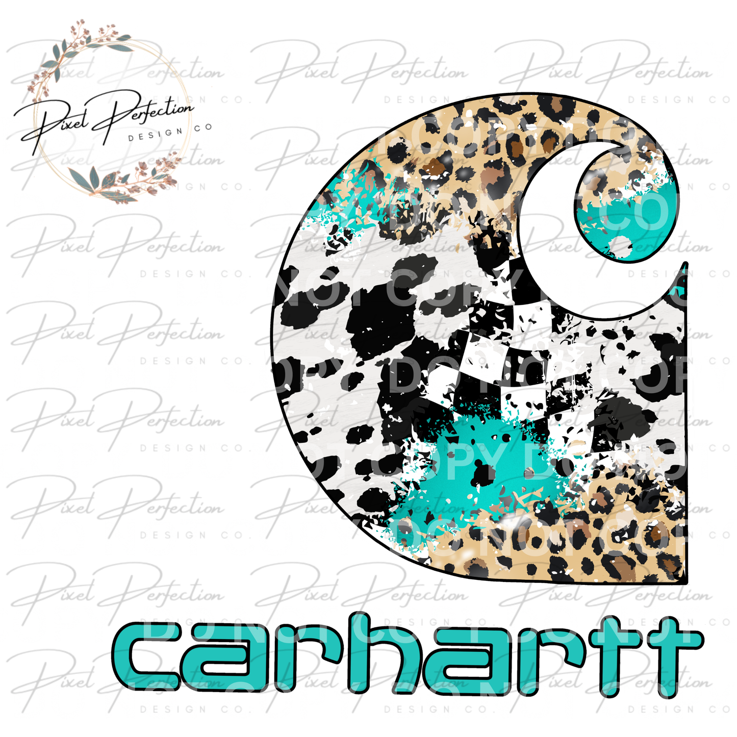 Blue collar leopard print cowprint turquoise png