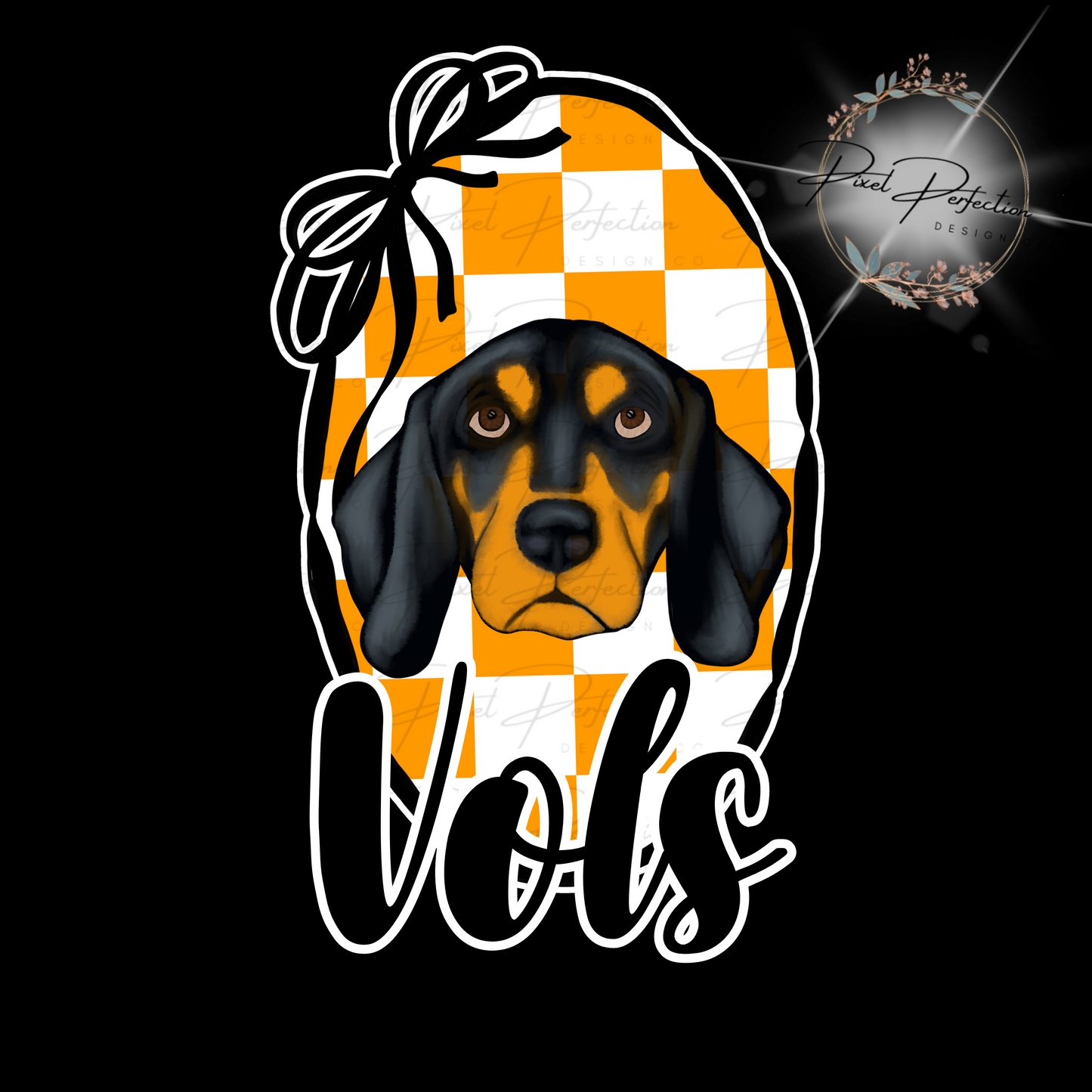 Tennessee Football Bow frame PNG