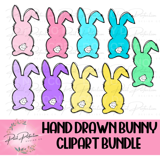 Bunny clipart bundle