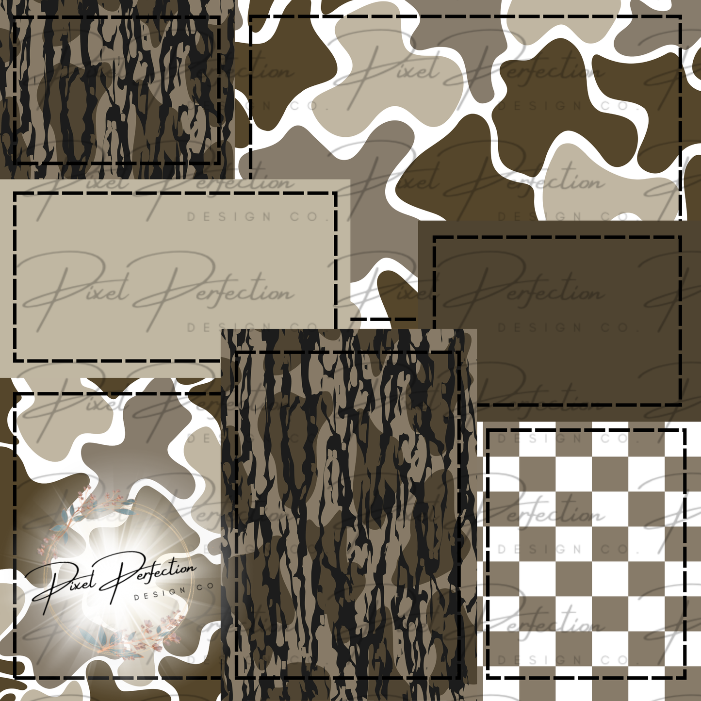 Camo patchwork seamless