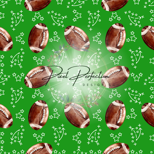 Watercolor football seamless