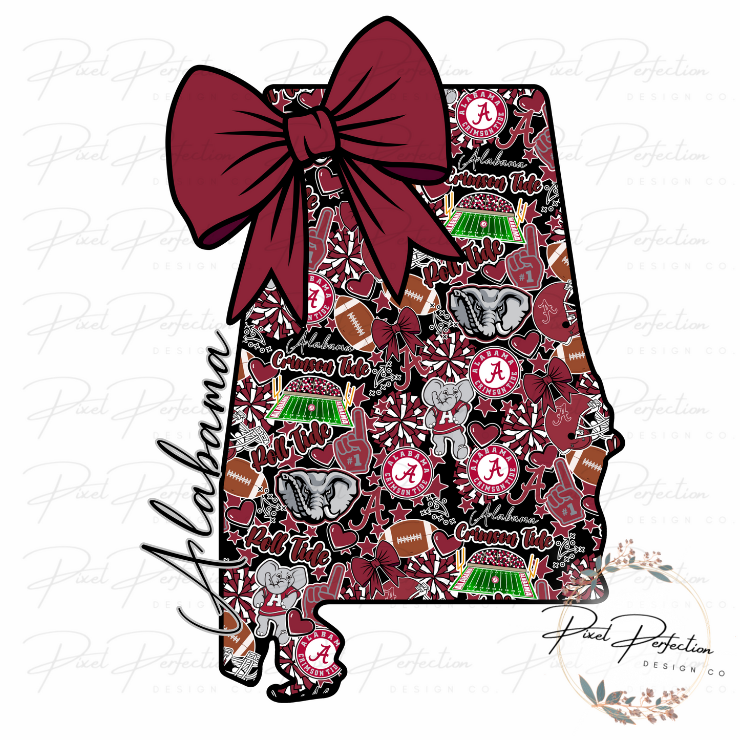 Alabama football collage png