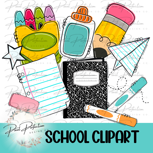 School clipart bundle