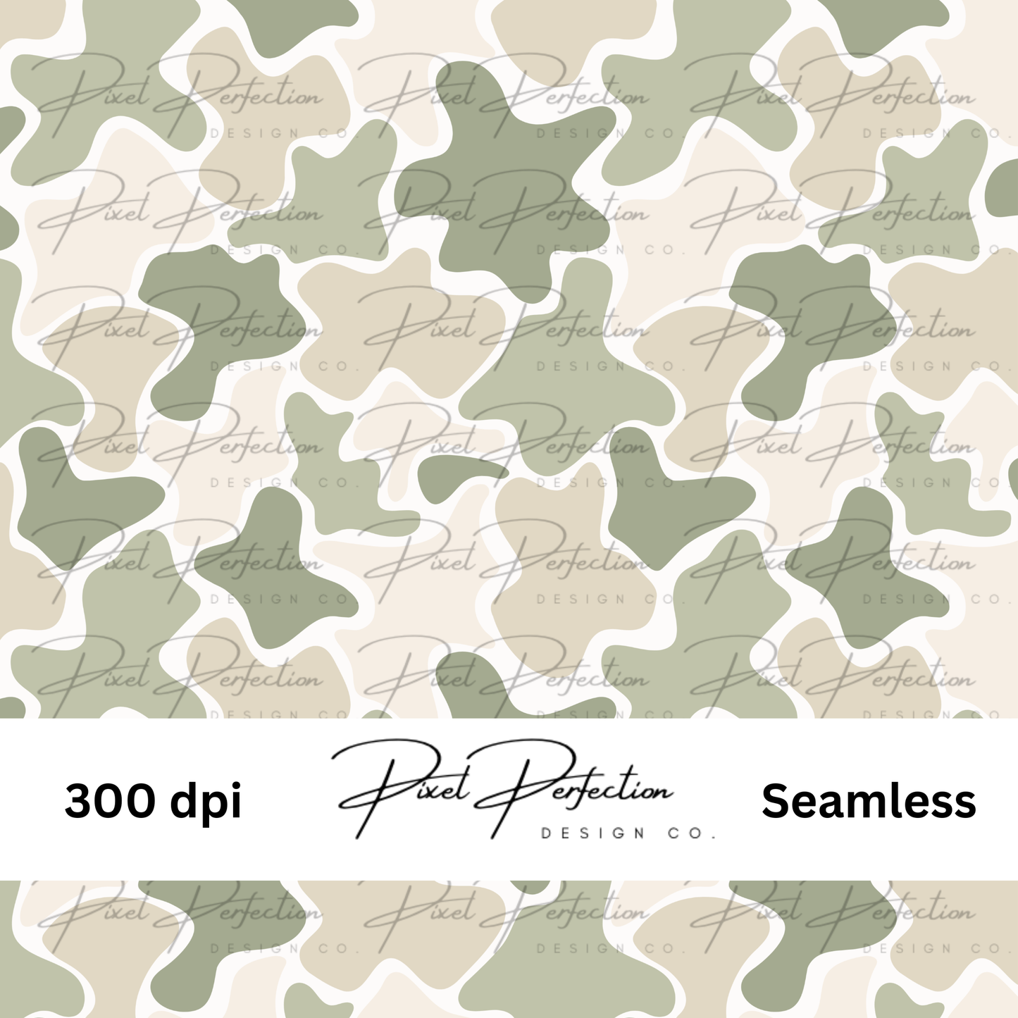 Washed Green Camo seamless