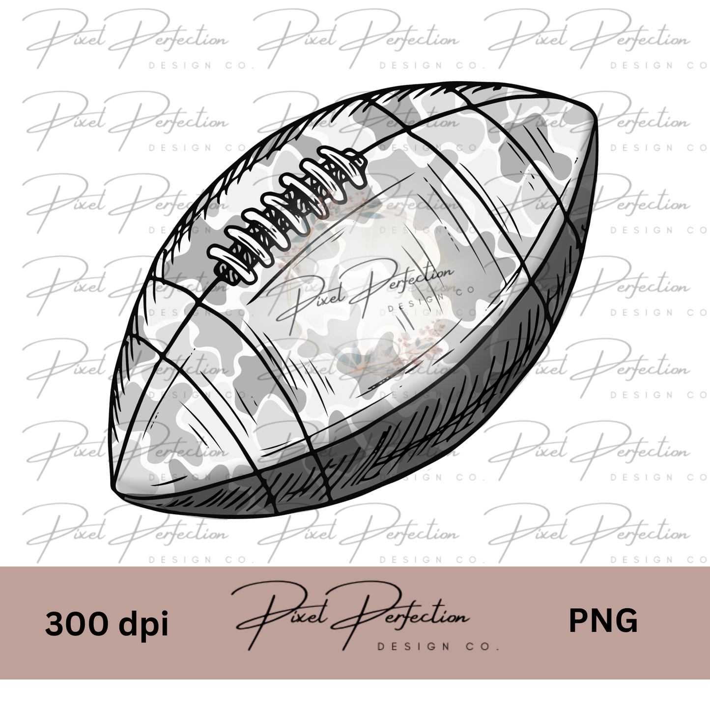 Faded Grey Camo football png
