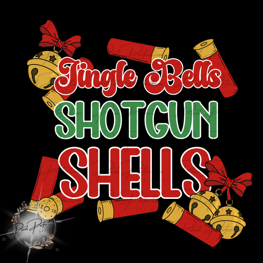 Jingle bells shotgun shells girlie png