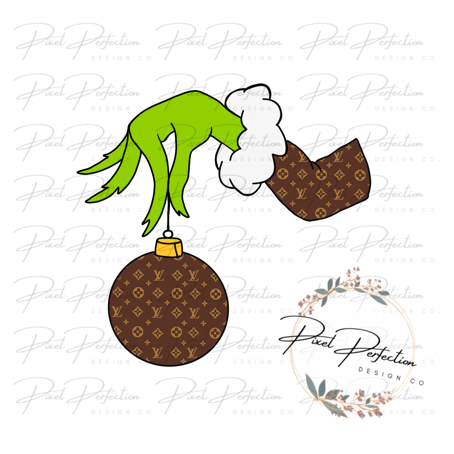 Boujee ornament green man png