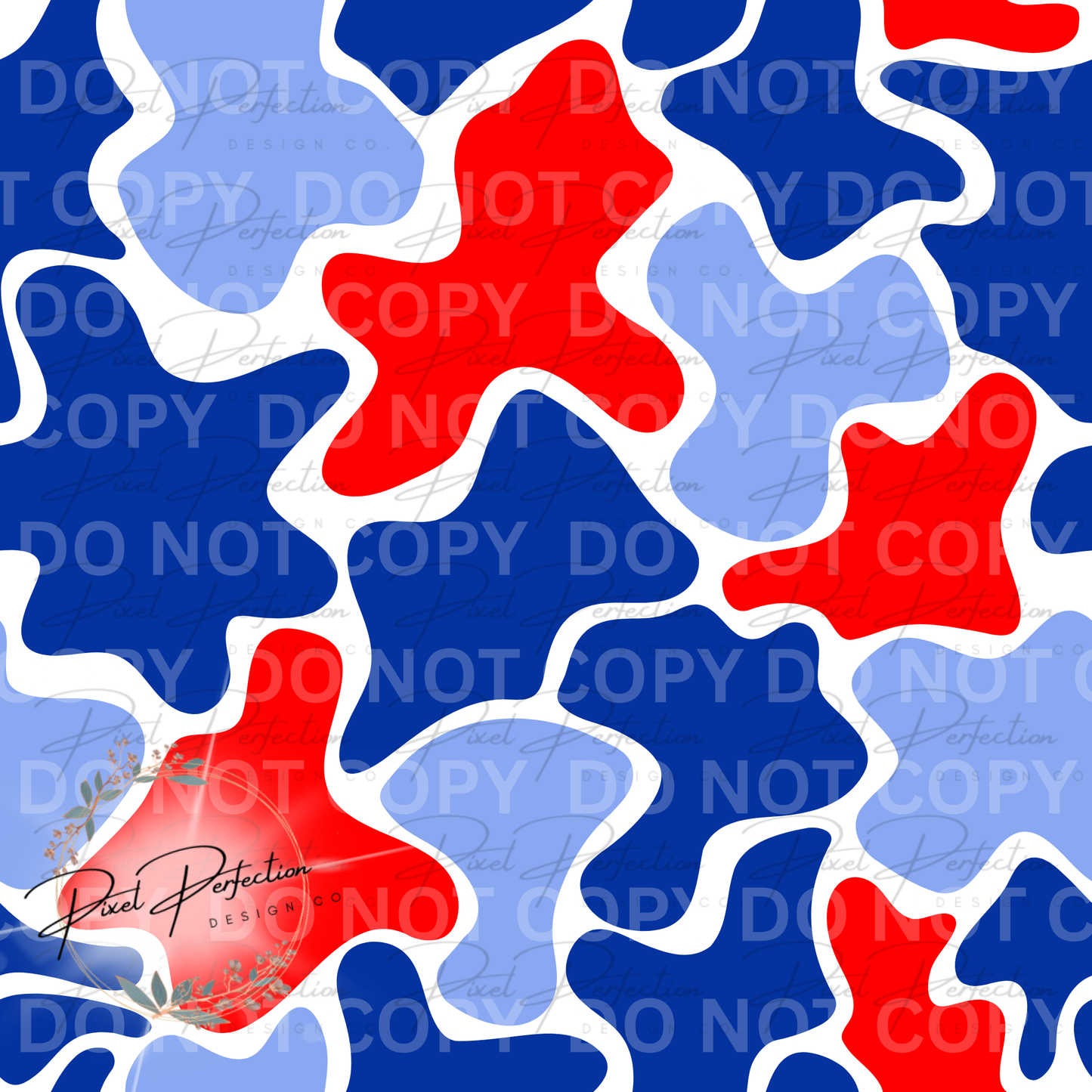 Fourth of July camo seamless