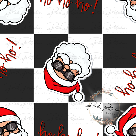 Cool Santa Christmas seamless