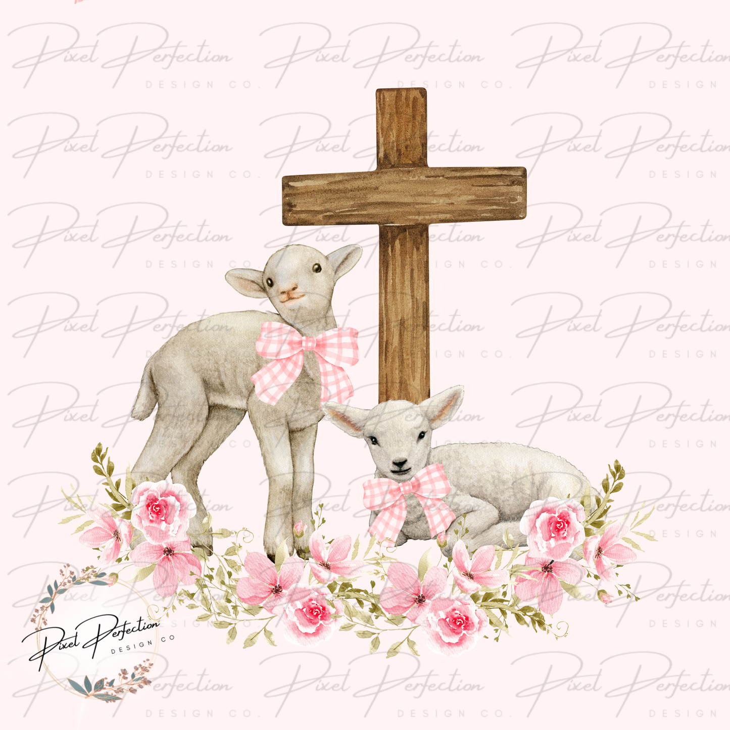 Girly little lamb PNG