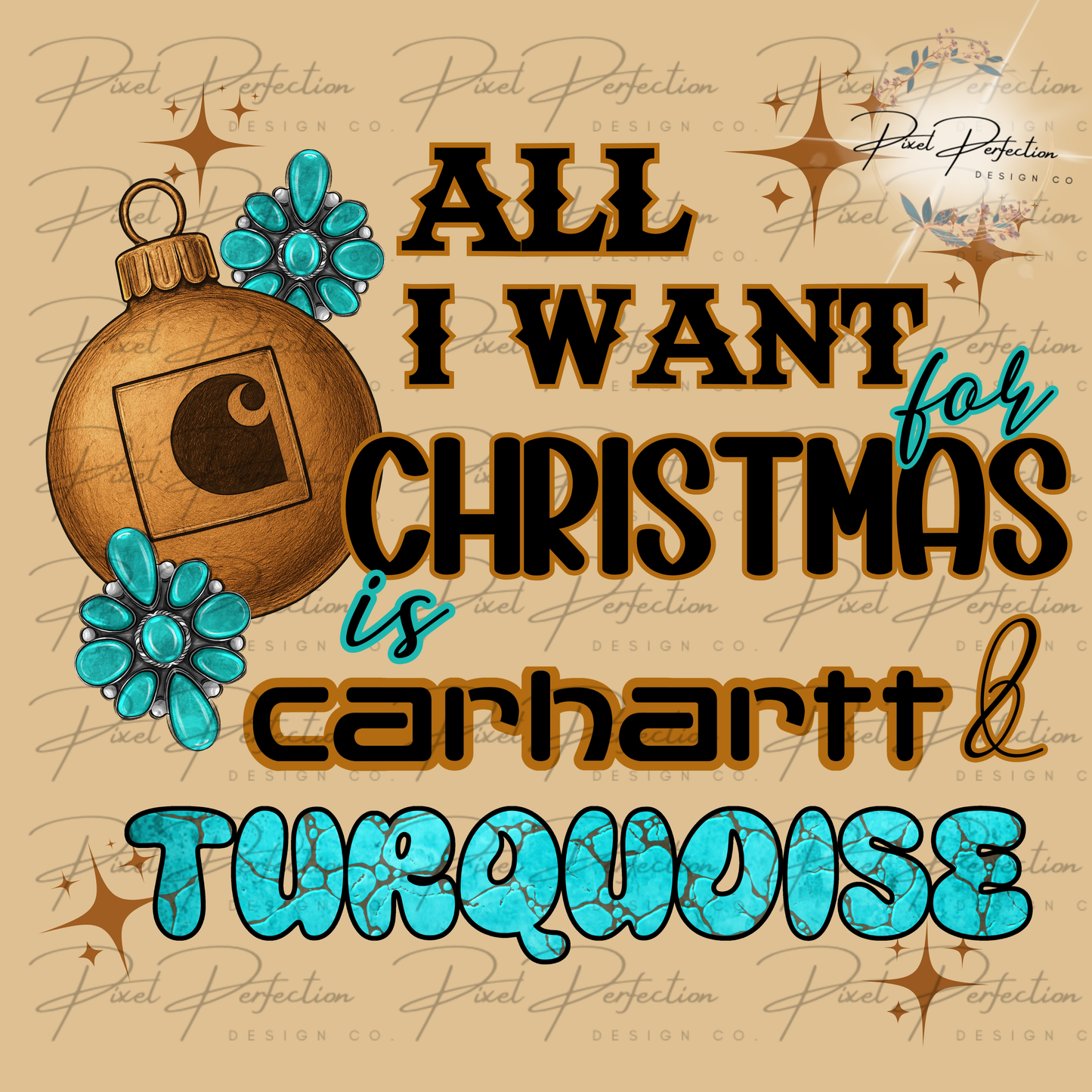 Western Christmas all I want for Christmas is turquoise blue collar png